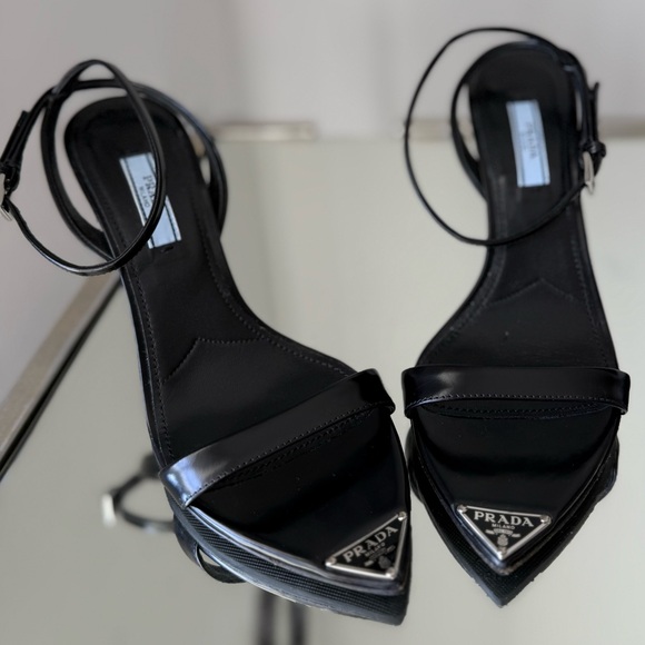 EUC Prada Brushed Leather Sandals $1,250 36.5 - Picture 13 of 14